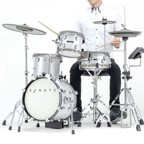 EFNOTE MINI Electronic Drum Set - White Sparkle, View 3