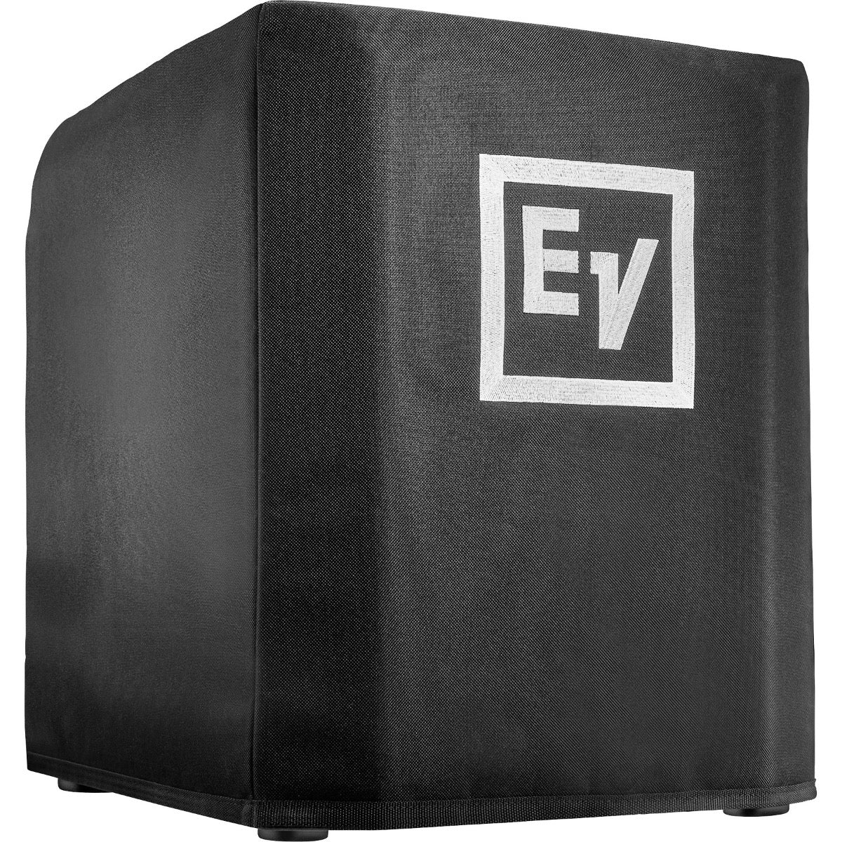 Perspective view of Electro-Voice Evolve 30M Subwoofer Cover showing front and left side