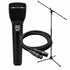 Collage of everything included with the Electro-Voice ND96 Supercardioid Dynamic-Vocal Mic PERFORMER PAK