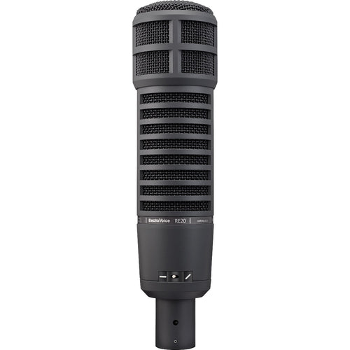 Front view of Electro-Voice RE20 Large-Diaphragm Dynamic Microphone - Black