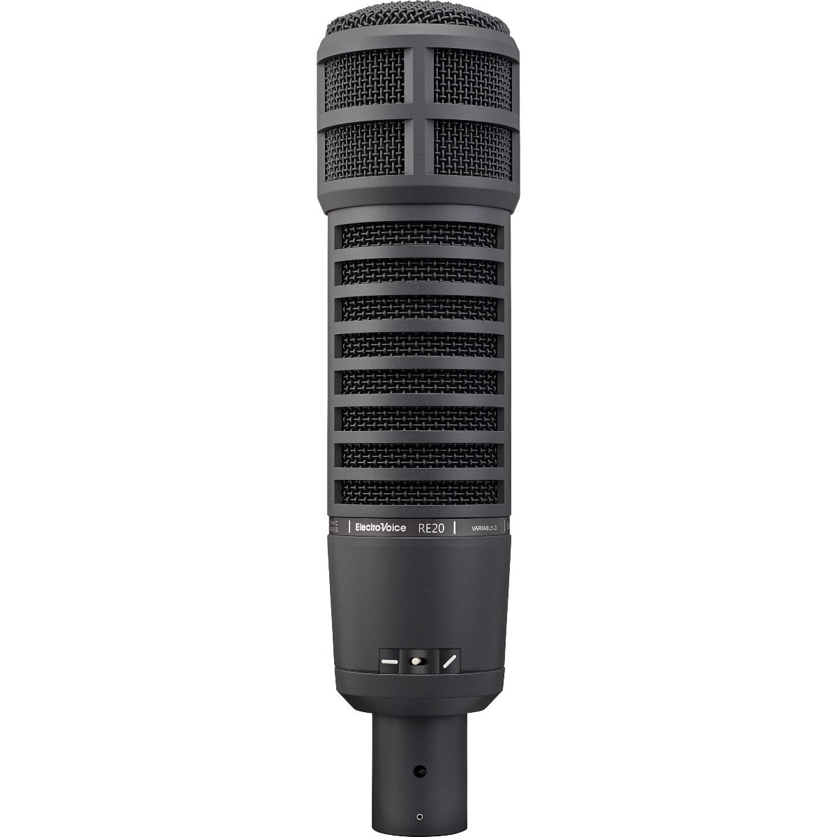 Front view of Electro-Voice RE20 Large-Diaphragm Dynamic Microphone - Black