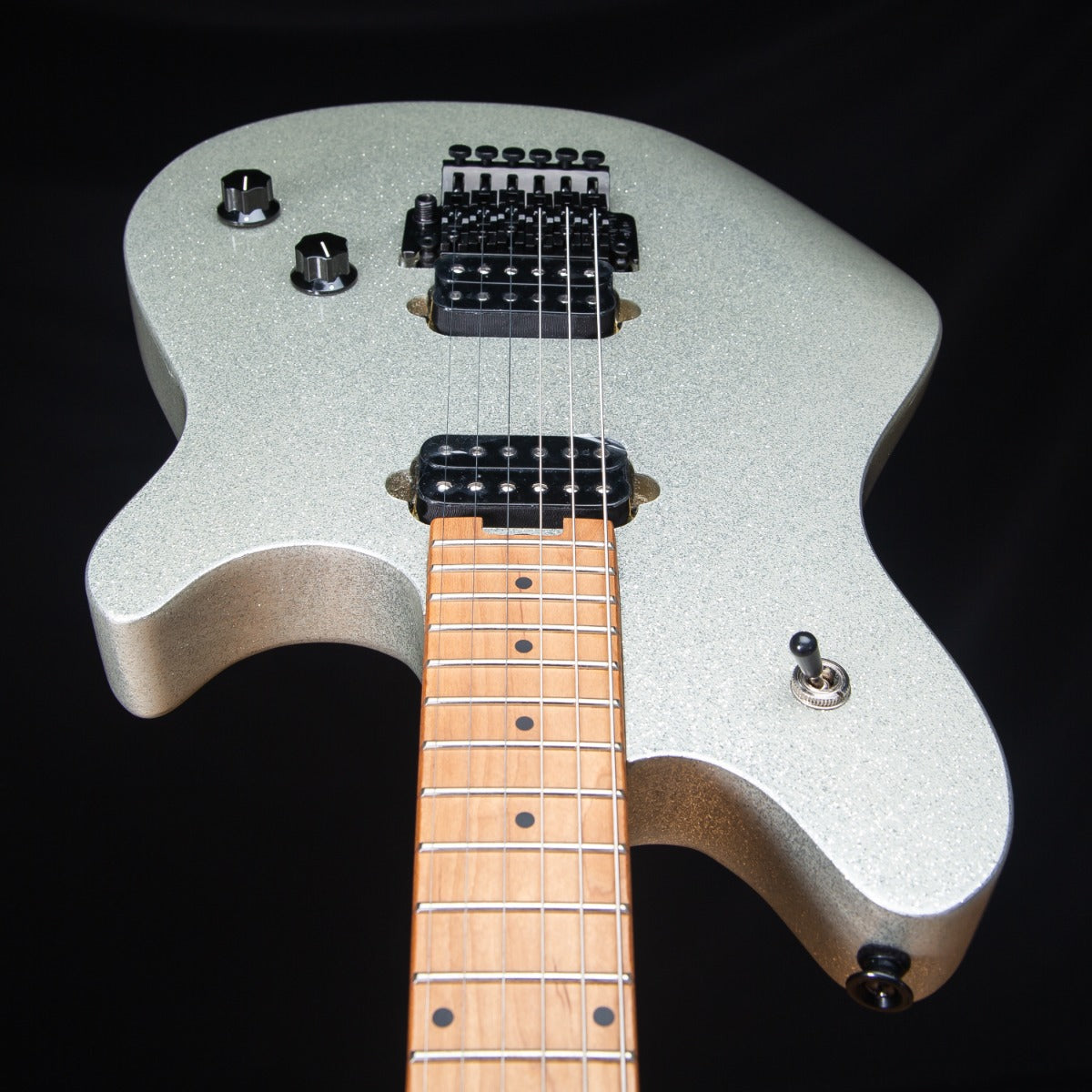 EVH Wolfgang WG Standard - Baked Maple, Silver Sparkle view 9