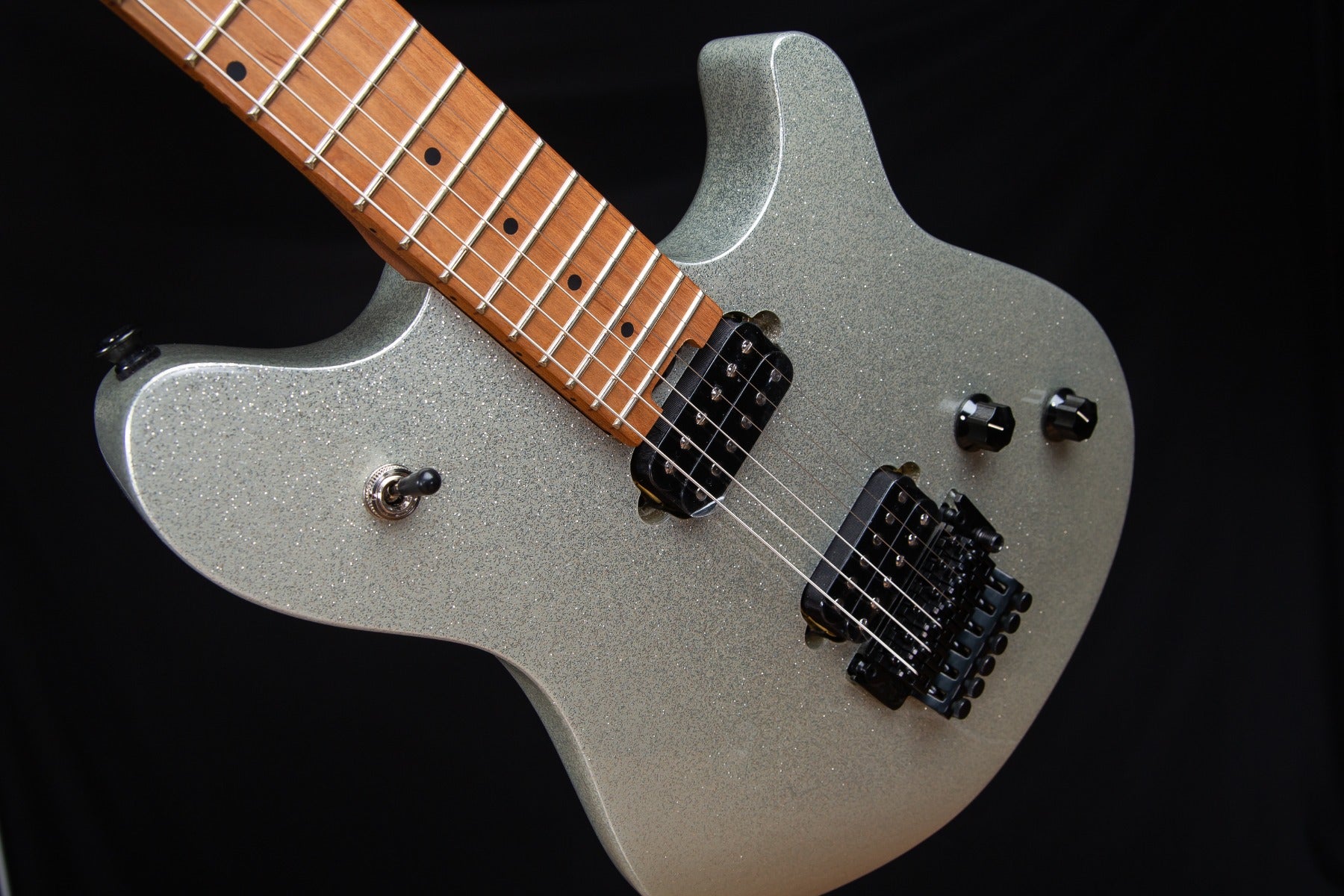 EVH Wolfgang WG Standard - Baked Maple, Silver Sparkle view 7