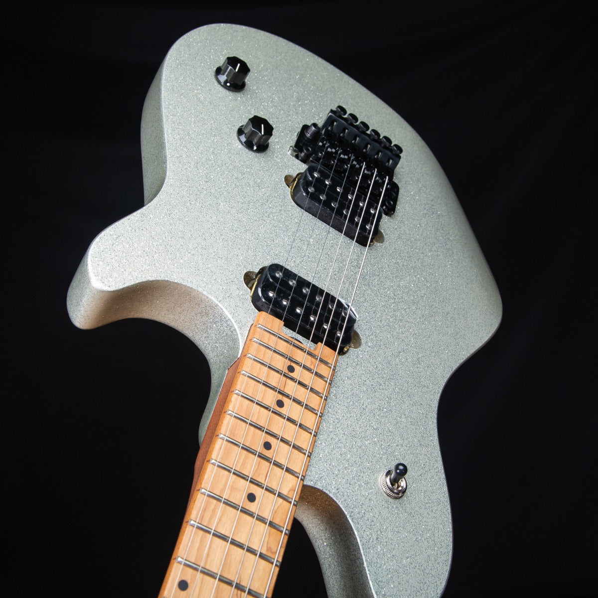 EVH Wolfgang WG Standard - Baked Maple, Silver Sparkle view 8