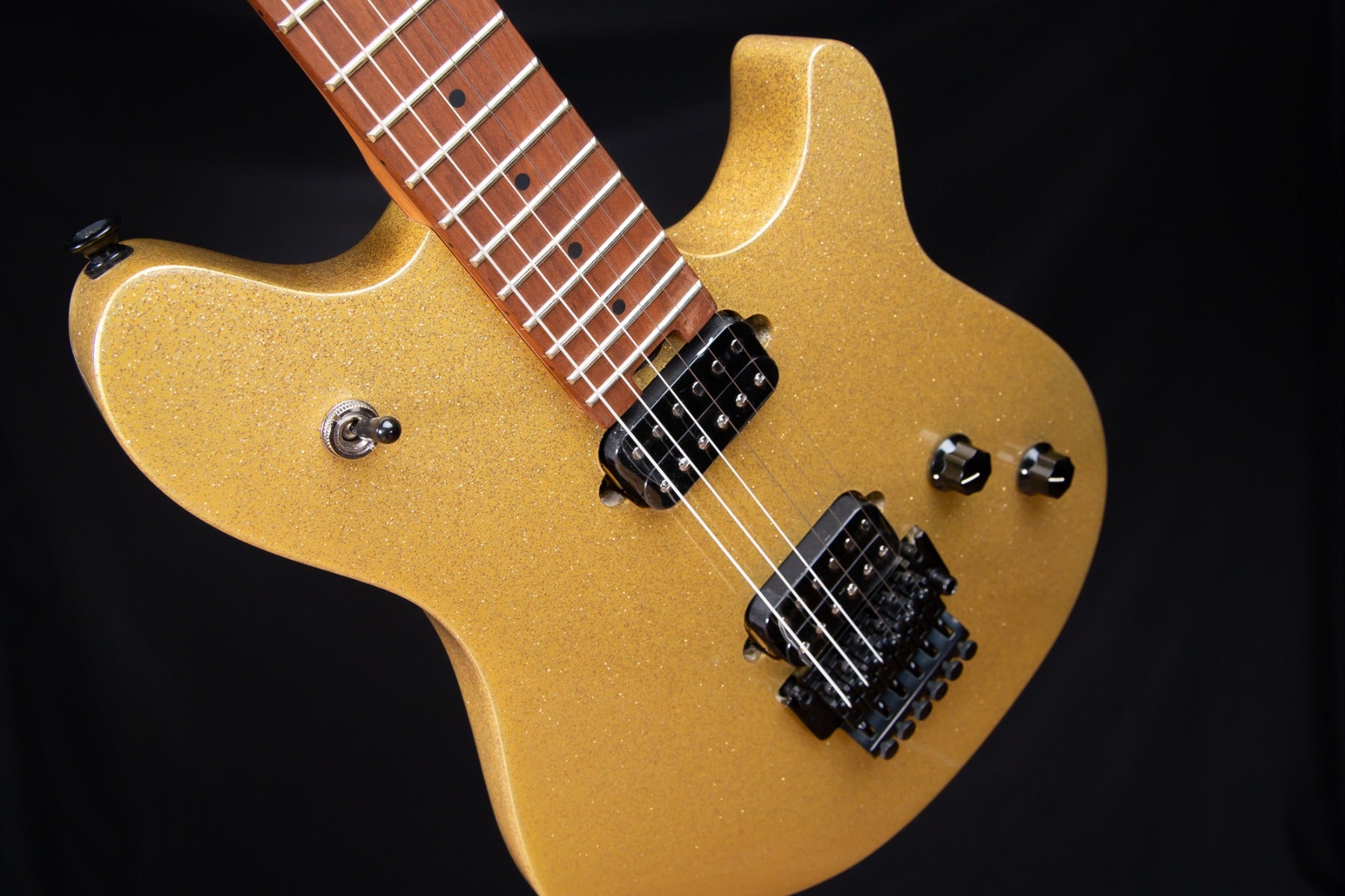 EVH Wolfgang WG Standard - Baked Maple, Gold Sparkle view 5