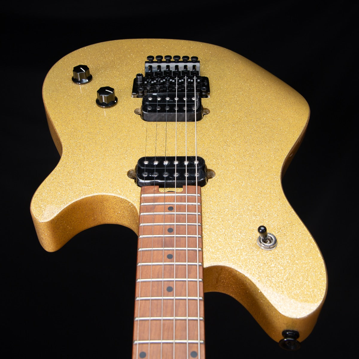 EVH Wolfgang WG Standard - Baked Maple, Gold Sparkle view 7