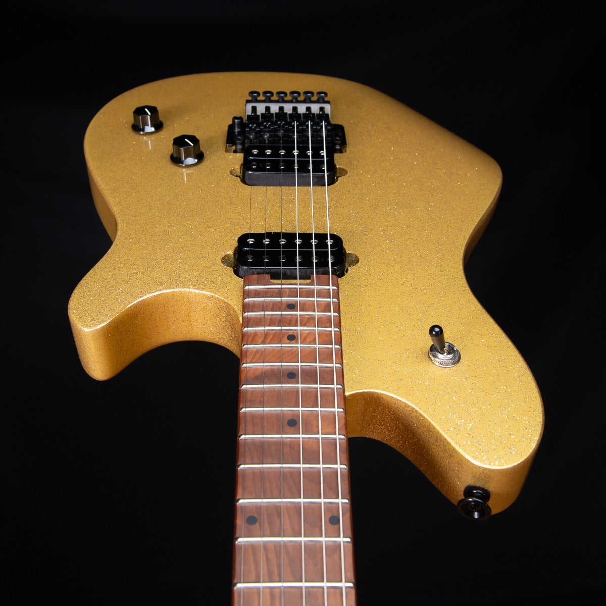EVH Wolfgang WG Standard - Baked Maple, Gold Sparkle view 7