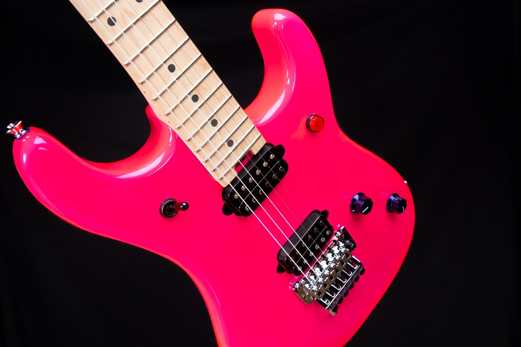 EVH 5150 Series Standard Electric Guitar - Maple, Neon Pink view 5