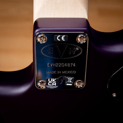 EVH 5150 Series Deluxe QM Electric Guitar - Ebony, Satin Purple Daze view 10