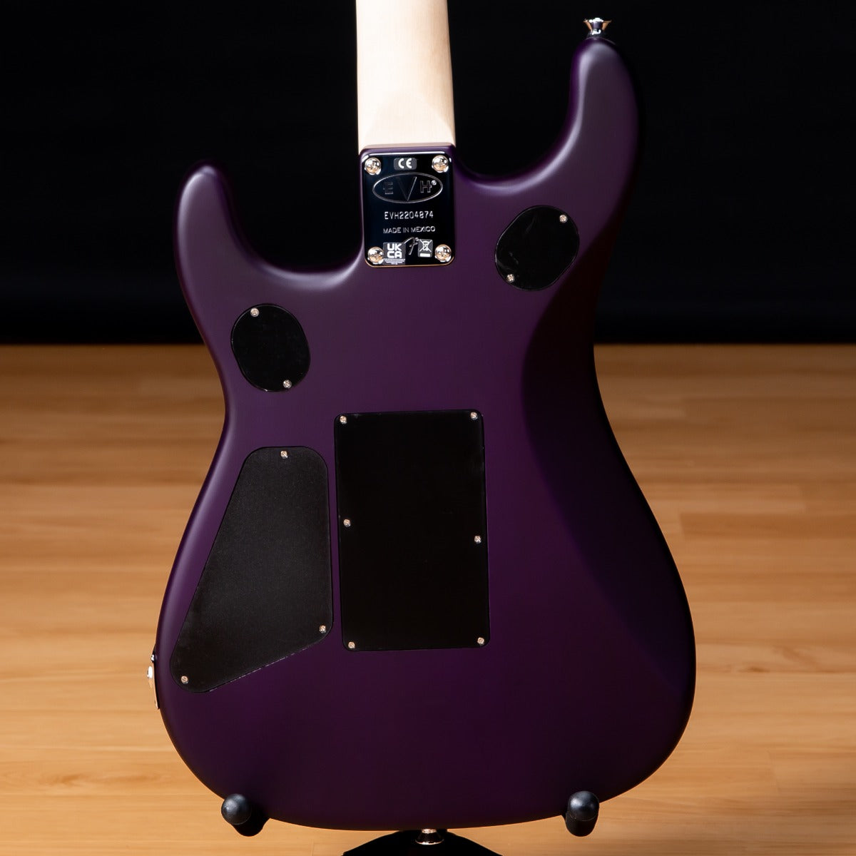 EVH 5150 Series Deluxe QM Electric Guitar - Ebony, Satin Purple Daze view 3