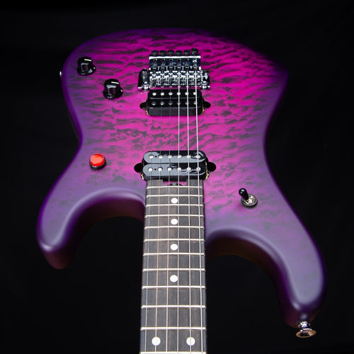 EVH 5150 Series Deluxe QM Electric Guitar - Ebony, Satin Purple Daze view 7