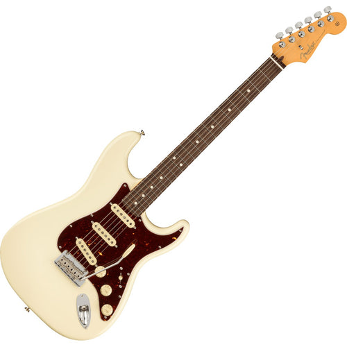 Top view of Fender American Pro II Stratocaster - Rosewood, Olympic White