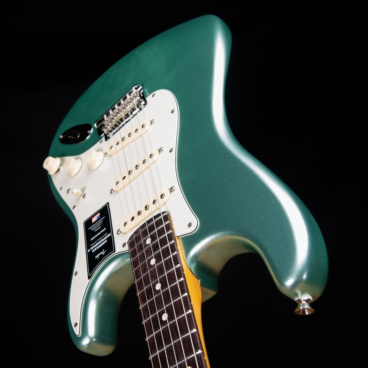 Fender American Pro II Stratocaster - Rosewood, Mystic Surf Green view 9