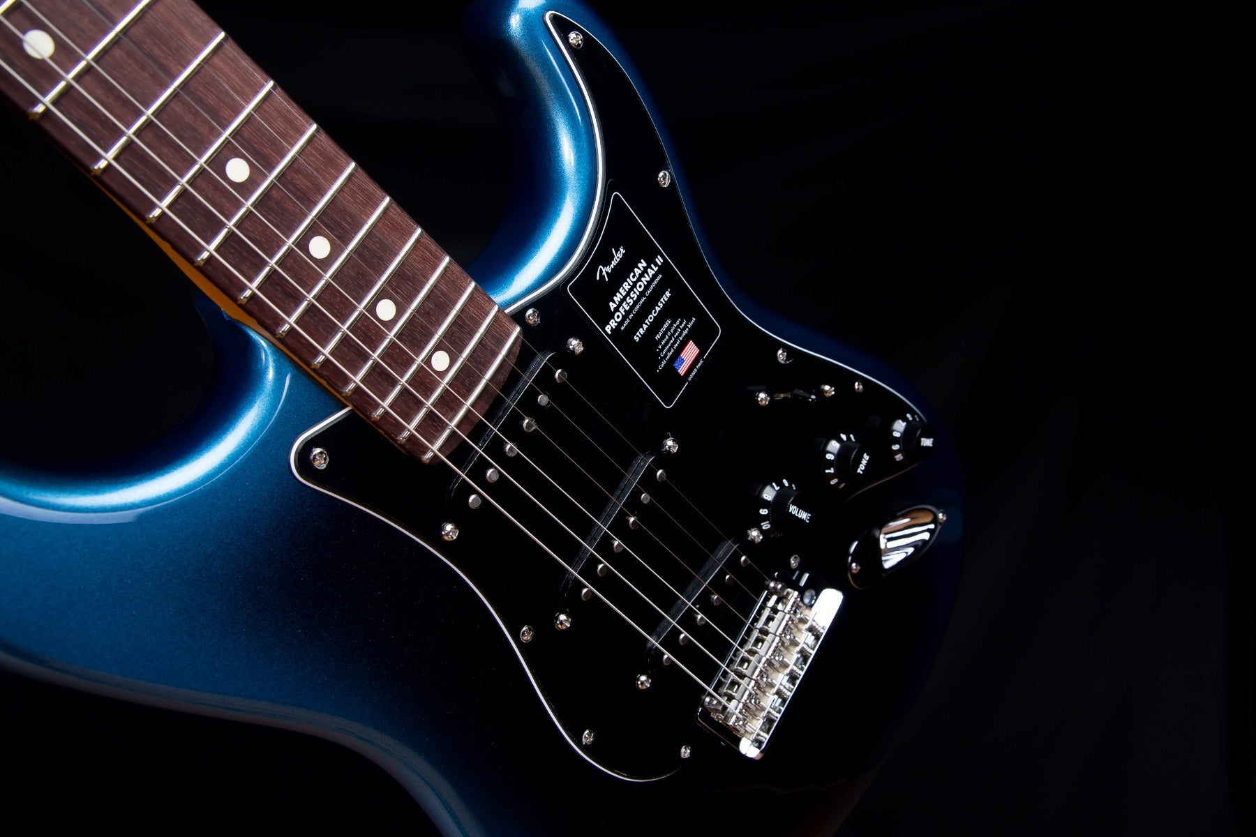 Fender American Pro II Stratocaster - Rosewood, Dark Night view 7