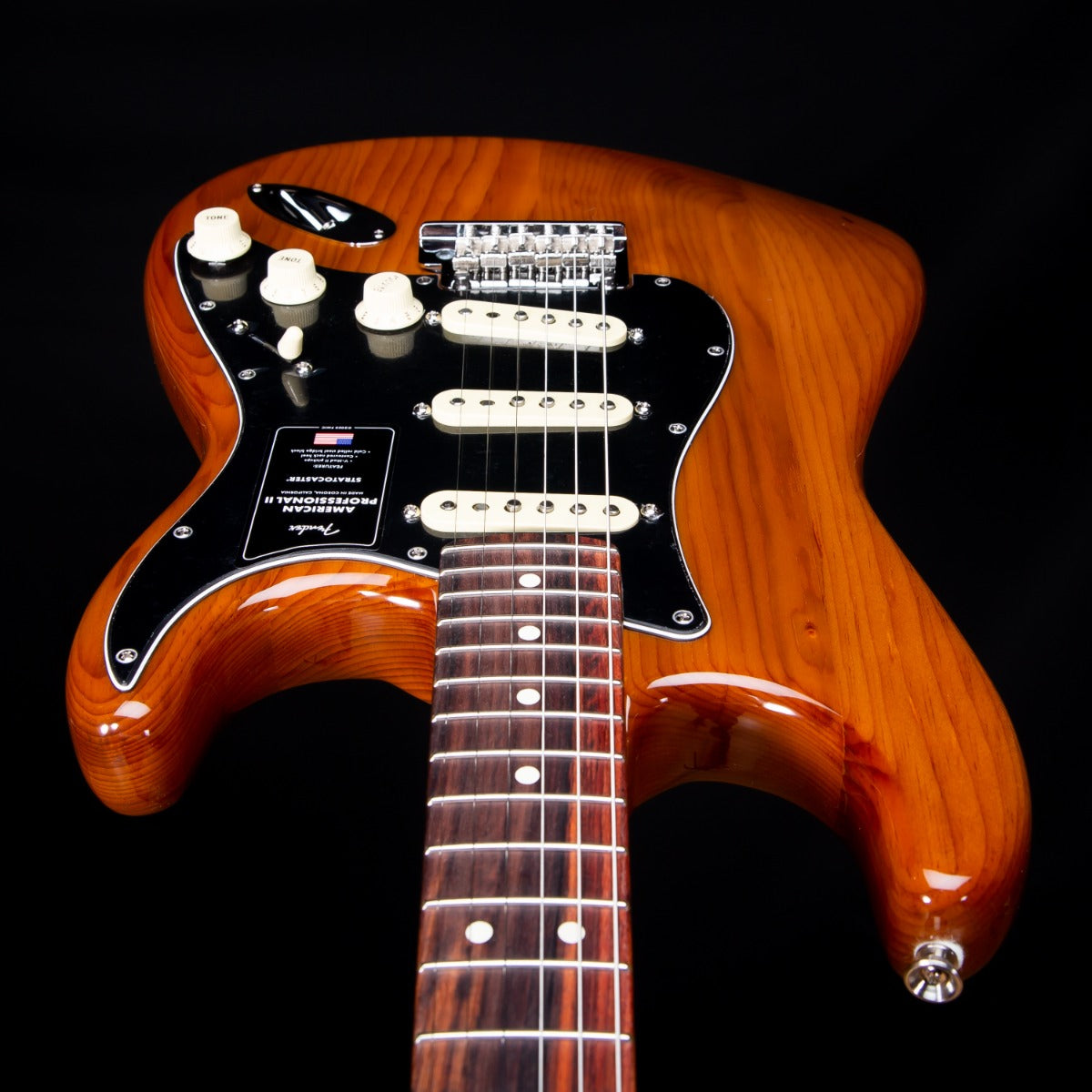 Fender American Pro II Stratocaster - Rosewood, Roasted Pine view 9