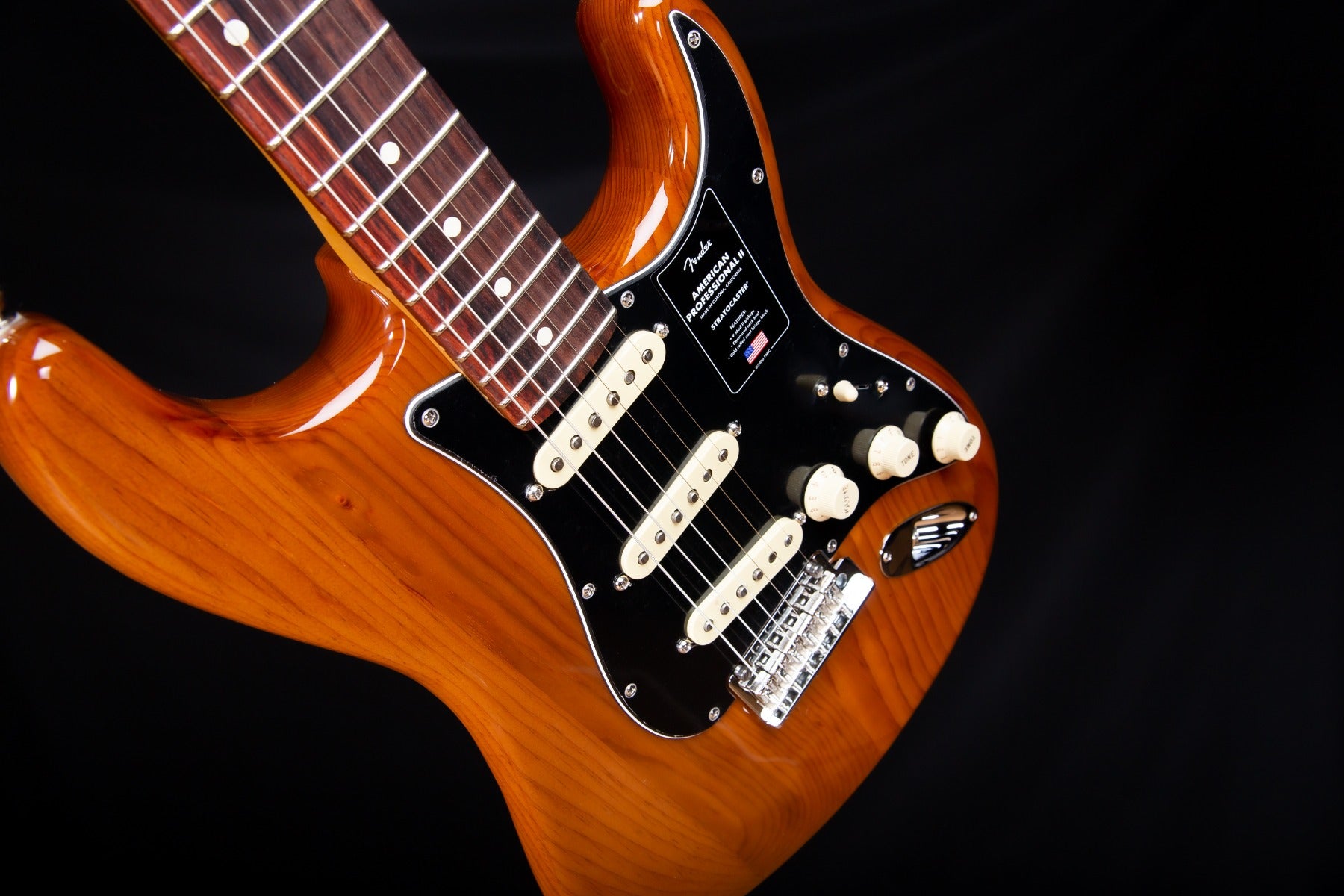 Fender American Pro II Stratocaster - Rosewood, Roasted Pine view 7