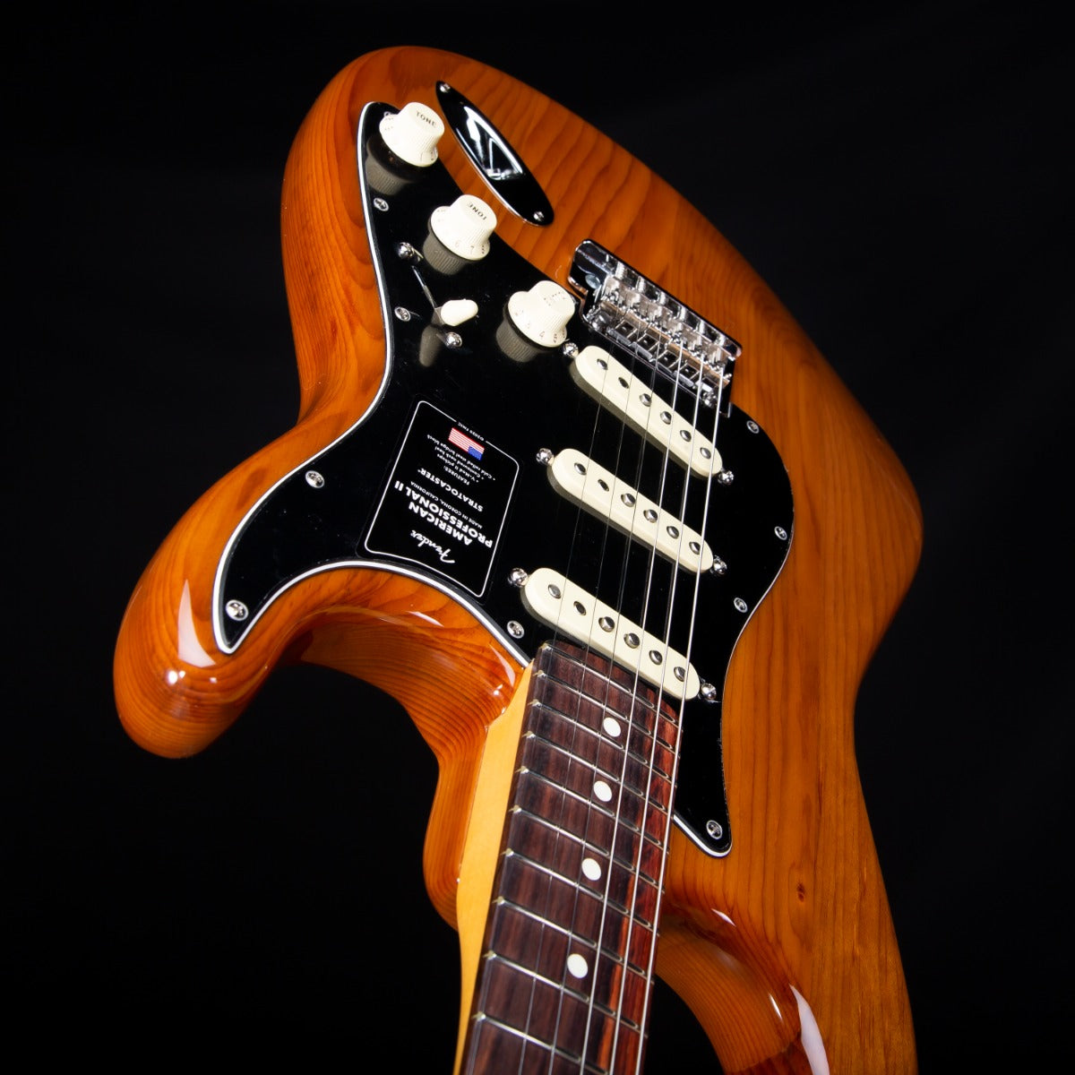 Fender American Pro II Stratocaster - Rosewood, Roasted Pine view 8