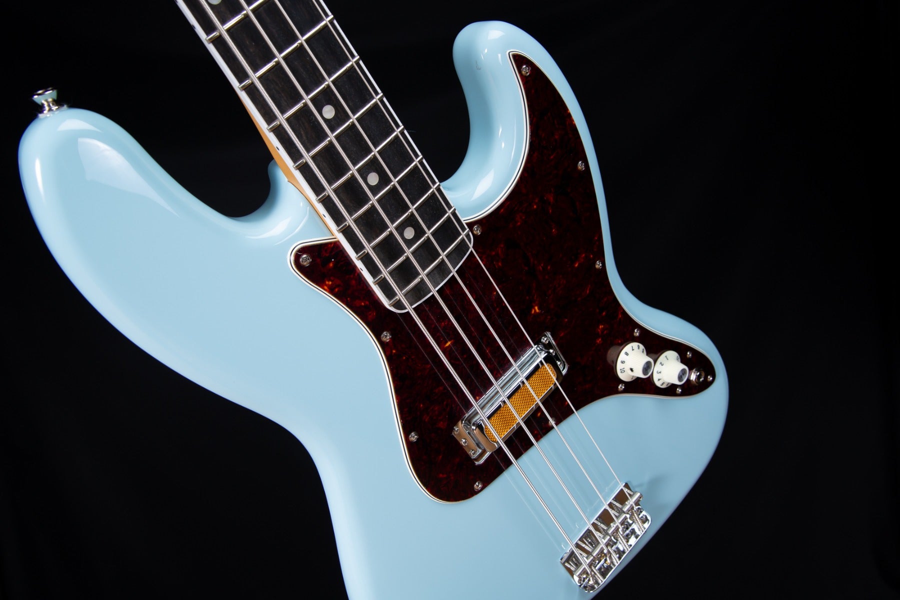 Fender Gold Foil Jazz Bass - Sonic Blue view 5