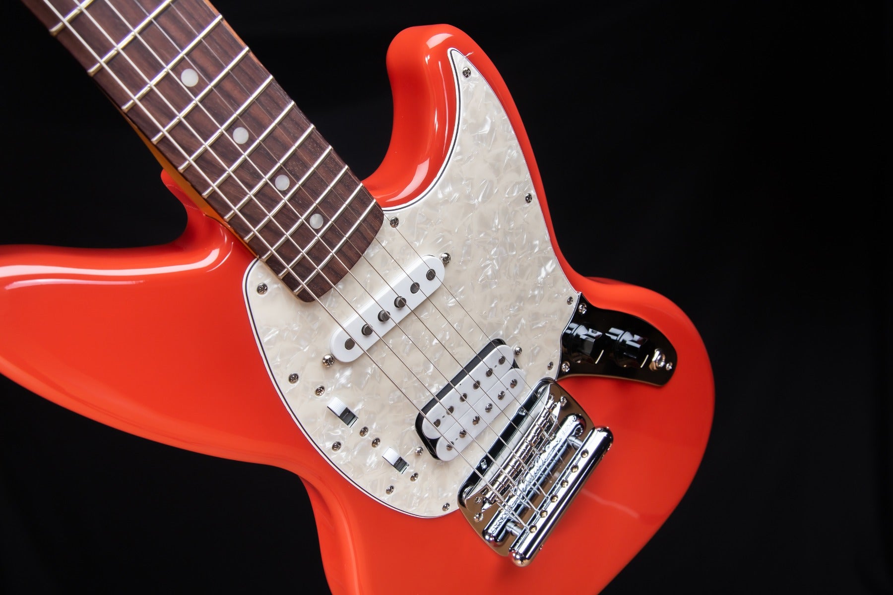 Fender Kurt Cobain Jag-Stang - Rosewood, Fiesta Red view 7