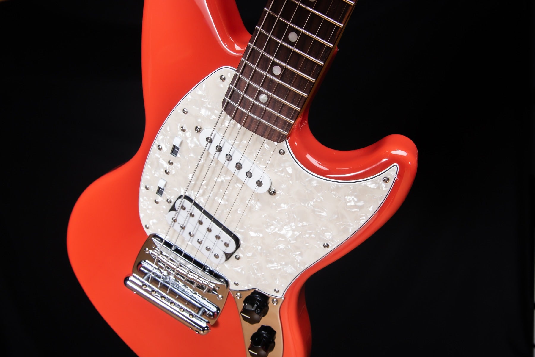 Fender Kurt Cobain Jag-Stang - Rosewood, Fiesta Red view 8