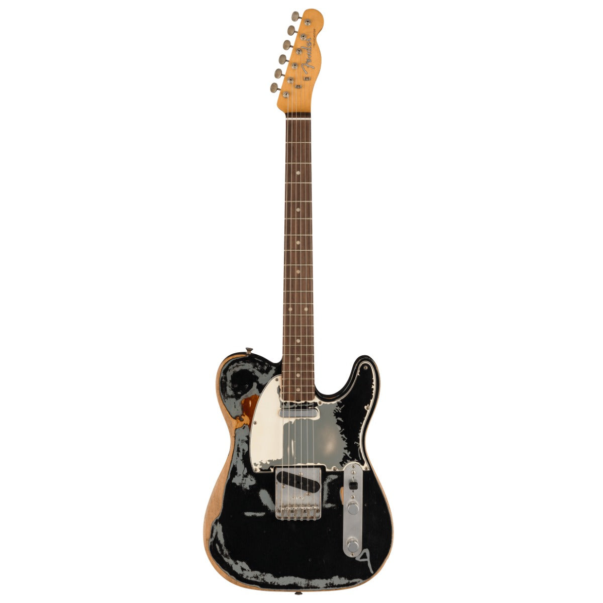 Fender Joe Strummer Telecaster - Road Worn Black, View 2