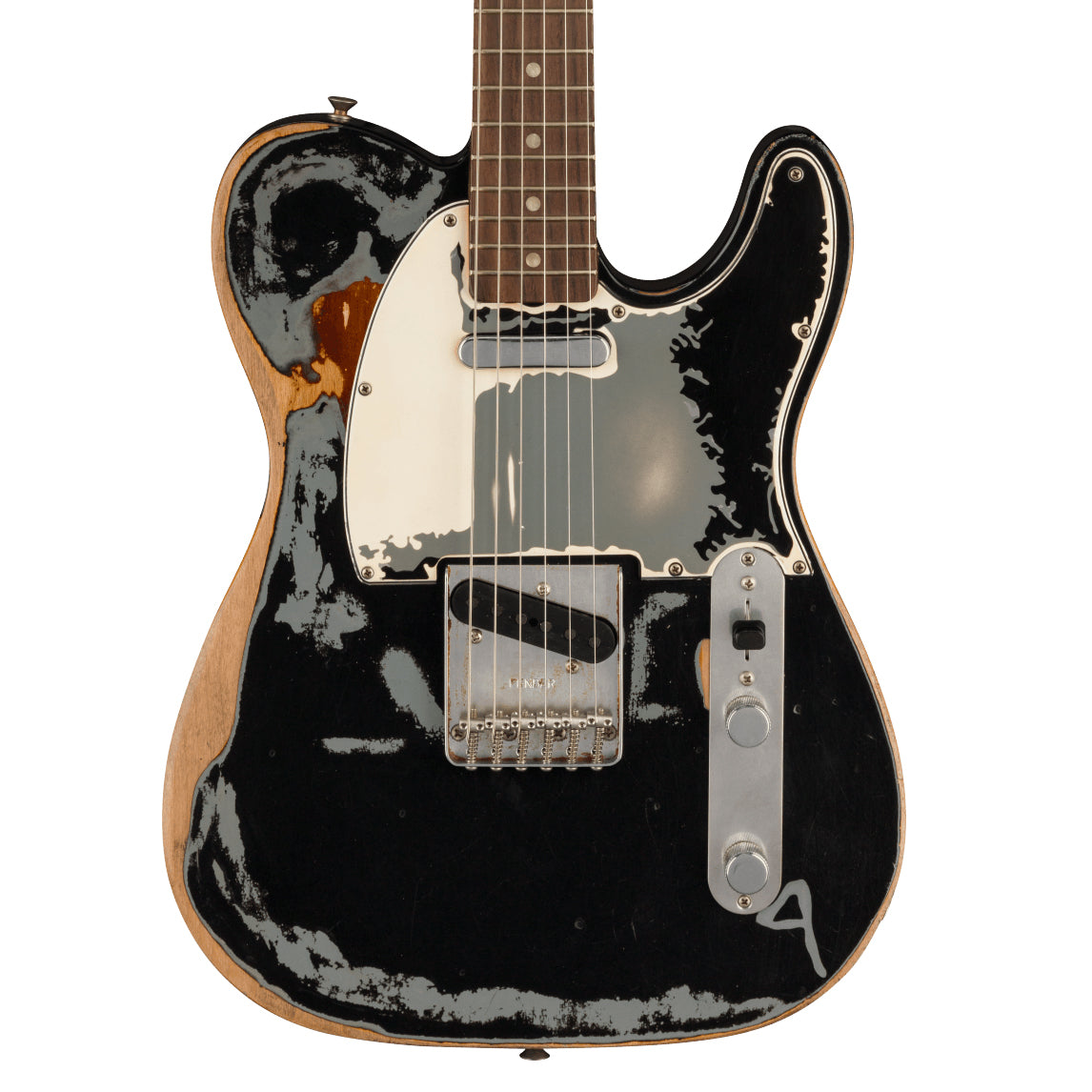 Fender Joe Strummer Telecaster - Road Worn Black, View 1