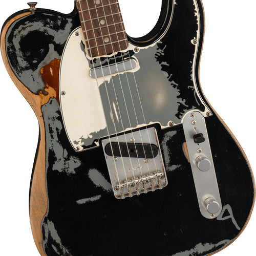 Fender Joe Strummer Telecaster - Road Worn Black, View 5