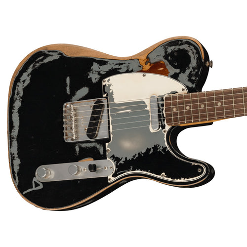 Fender Joe Strummer Telecaster - Road Worn Black, View 6