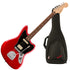 Collage image of the Fender Player Jaguar - Candy Apple Red W/ GIG BAG