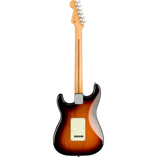 Back view of Fender Player Plus Stratocaster - Maple, 3-Color Sunburst