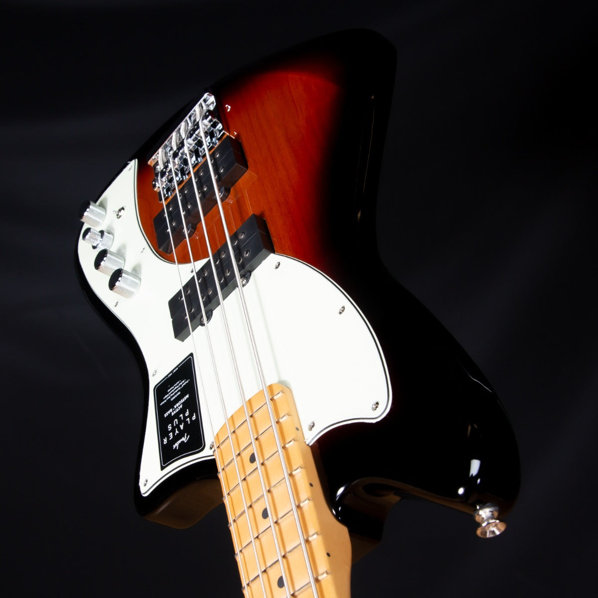 Fender Player Plus Active Meteora Bass - Maple, 3-Color Sunburst view 9