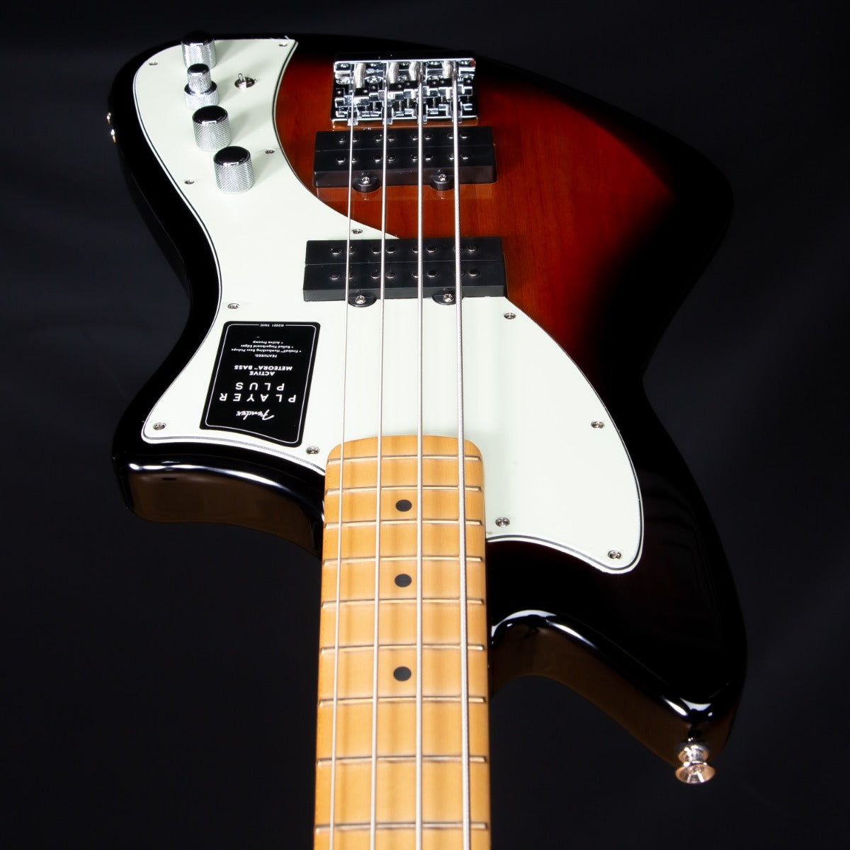 Fender Player Plus Active Meteora Bass - Maple, 3-Color Sunburst view 8