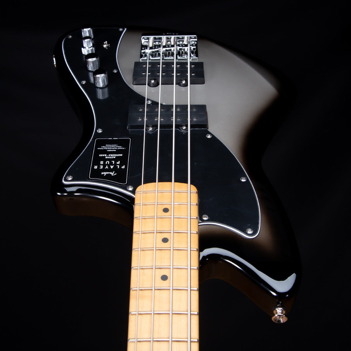 Fender Player Plus Active Meteora Bass - Maple, Silverburst view 9