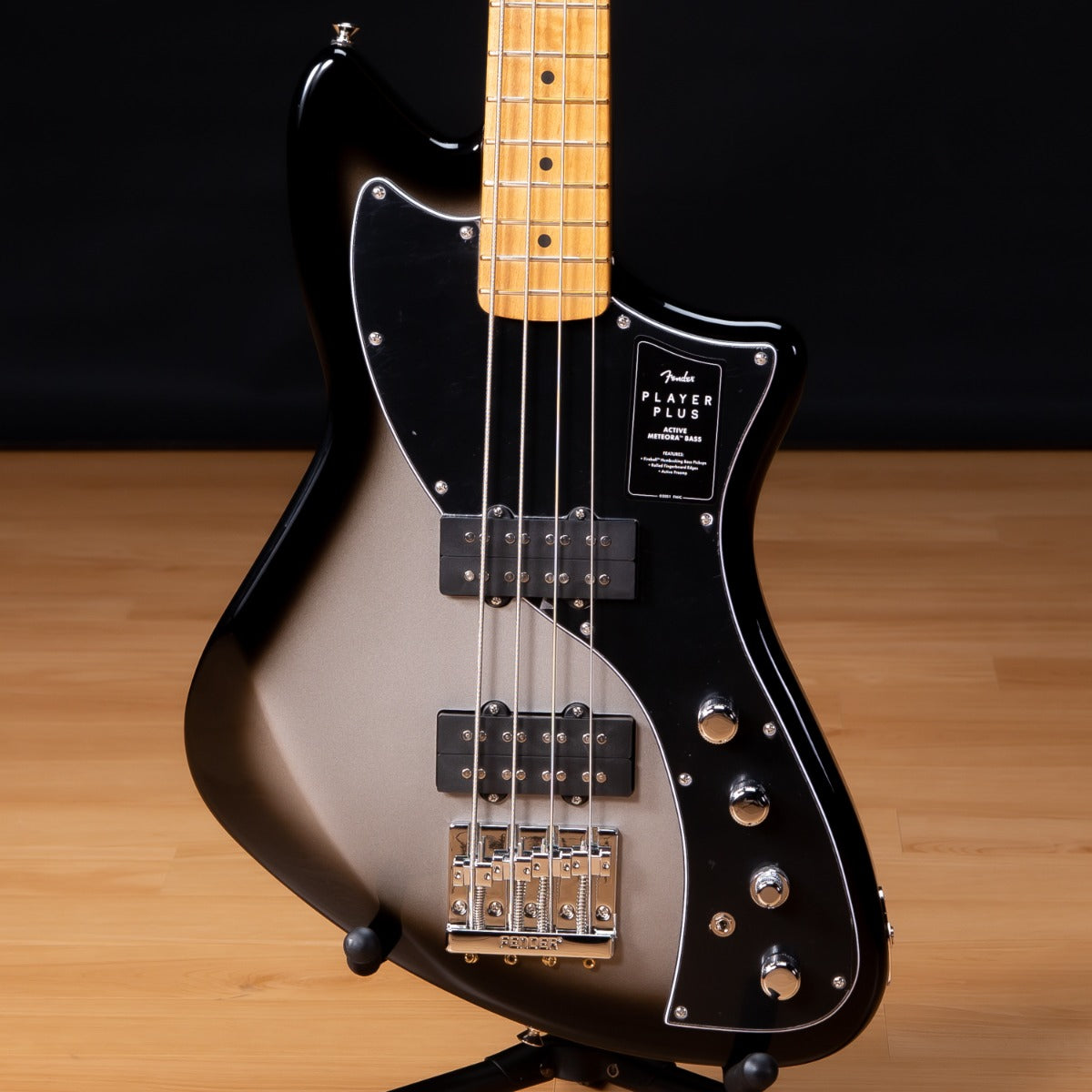 Fender Player Plus Active Meteora Bass - Maple, Silverburst view 1