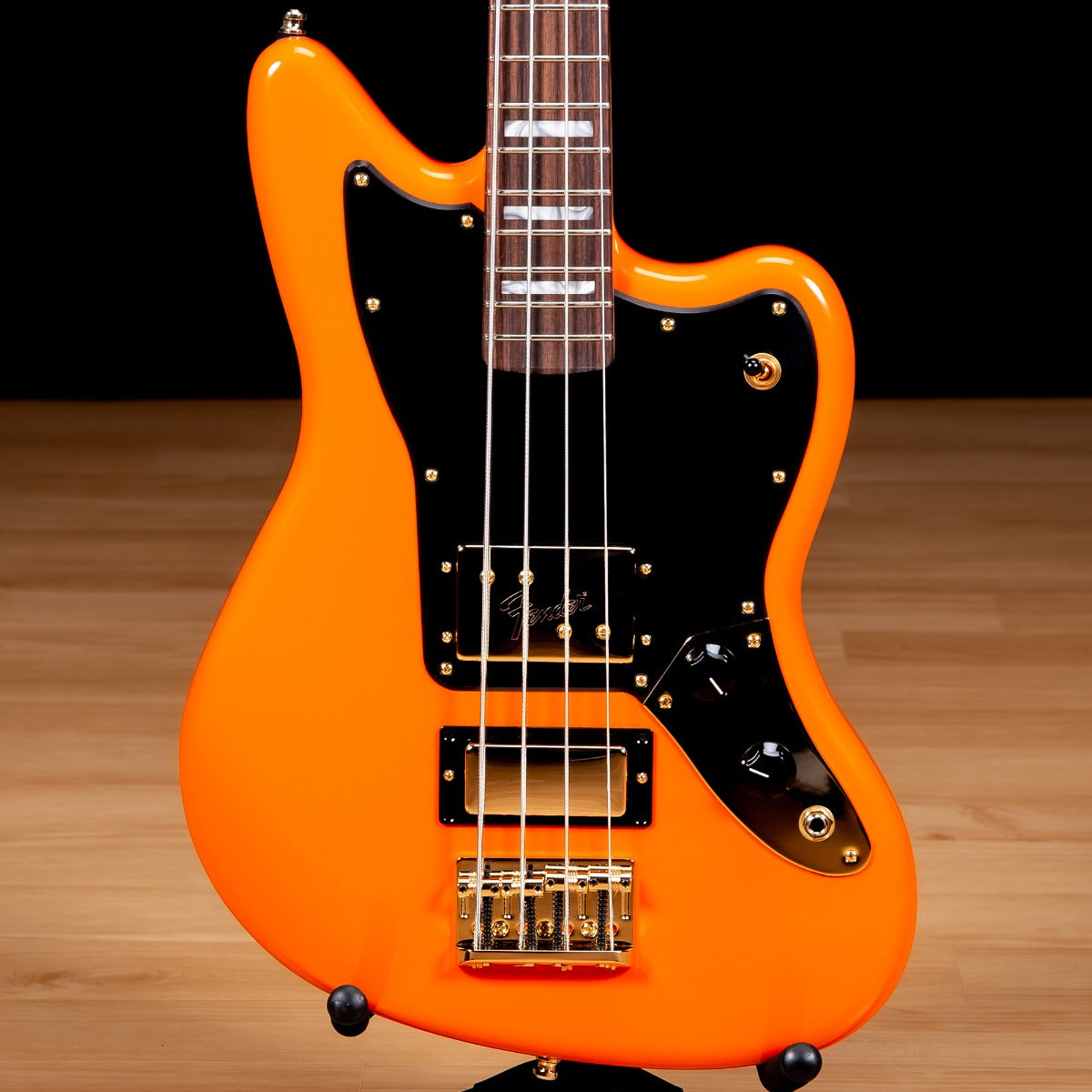 Fender Limited Edition Mike Kerr Jaguar Bass - Tiger's Blood Orange view 1