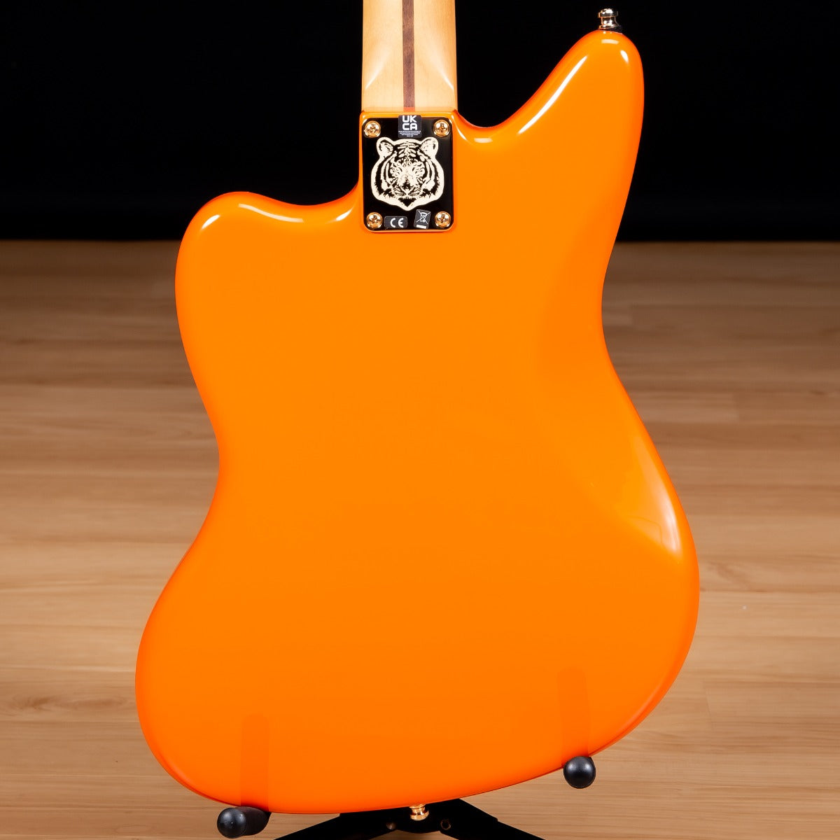 Fender Limited Edition Mike Kerr Jaguar Bass - Tiger's Blood Orange view 3