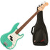 Collage image of the Fender Player Precision Bass - Sea Foam Green W/ GIG BAG