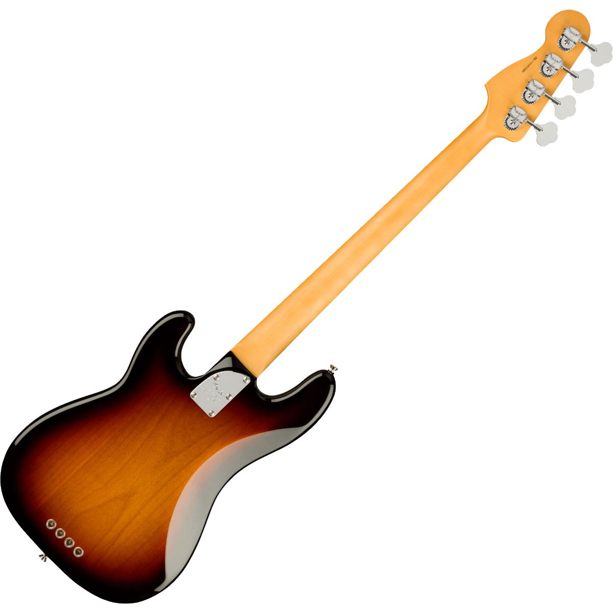 Rear view of Fender American Pro II Precision Bass - Maple, 3-Color Sunburst