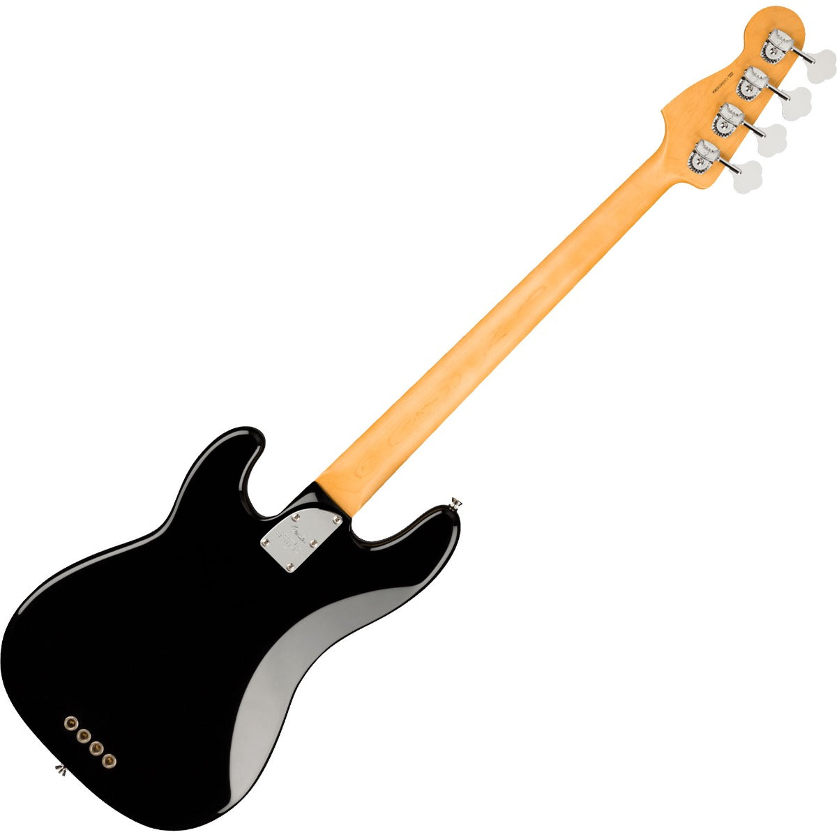 Rear view of Fender American Pro II Precision Bass - Maple, Black