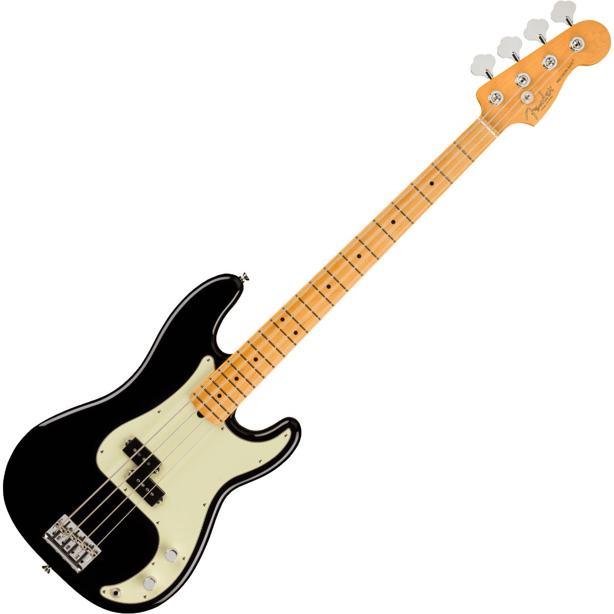 Top view of Fender American Pro II Precision Bass - Maple, Black