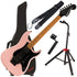 Collage of the components in the Fender Squier Contemporary Stratocaster HH FR - Shell Pink Pearl STAGE ESSENTIALS BUNDLE