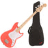 Collage image of the Fender Squier Sonic Bronco Bass - Tahitian Coral W/GIG BAG