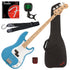 Collage image of the Fender Squier Sonic Precision Bass - California Blue BASS ESSENTIALS BUNDLE