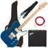 Collage image of the Squier Paranormal Cabronita Telecaster Thinline - Maple, Lake Placid Blue COMPLETE GUITAR BUNDLE