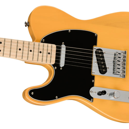 Squier Left-Handed Affinity Telecaster - Maple, Butterscotch Blonde, View 5