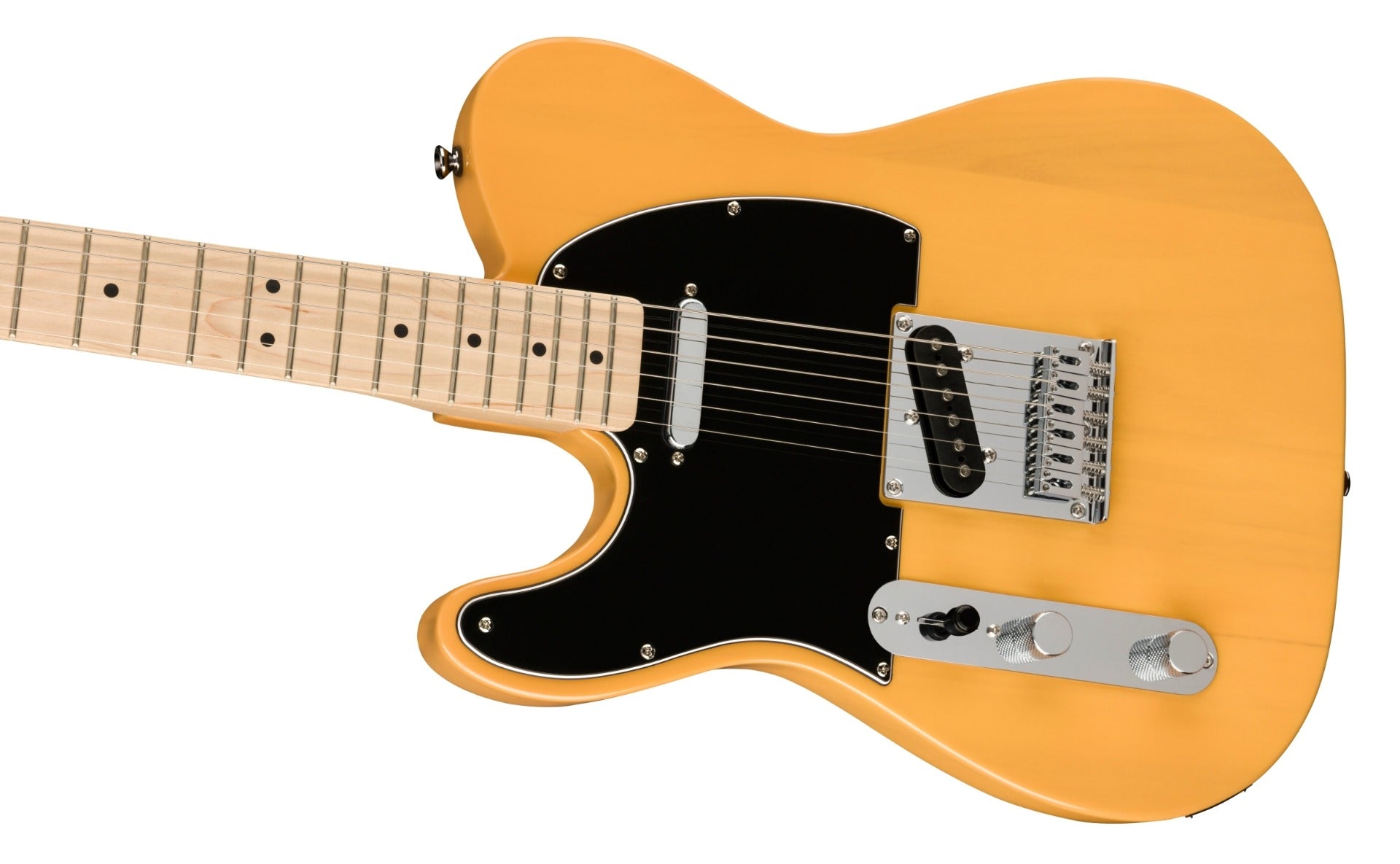 Squier Left-Handed Affinity Telecaster - Maple, Butterscotch Blonde, View 5