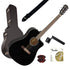 Fender CD-60SCE Ac-El Guitar - Black COMPLETE GUITAR BUNDLE