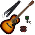 Fender CP-60S Acoustic Guitar - Walnut, Sunburst GUITAR ESSENTIALS BUNDLE
