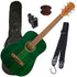 Collage image of the Fender FA-15 3/4 Steel Acoustic Guitar - Green GUITAR ESSENTIALS BUNDLE