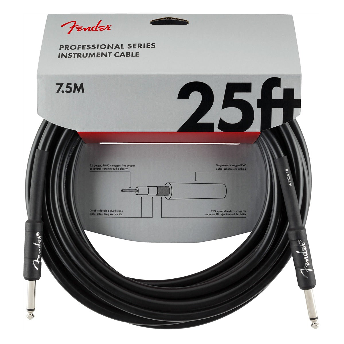 Fender Professional Series Instrument Cable - 25'